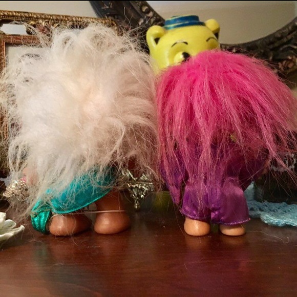 Mermaid and Wizard Vintage Trolls - Picture 4 of 4